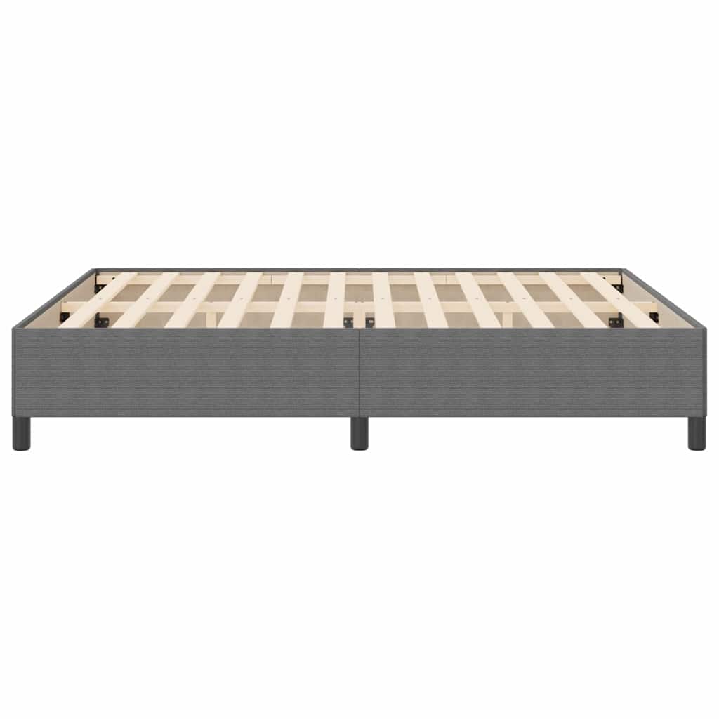 Boxspringbett Hellgrau 180 x 200 cm Cordstoff