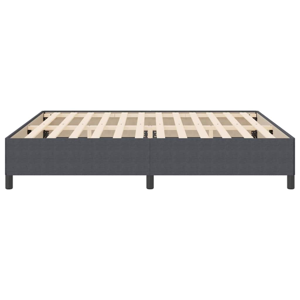 Boxspringbett Dunkelgrau 200 x 200 cm Cordstoff