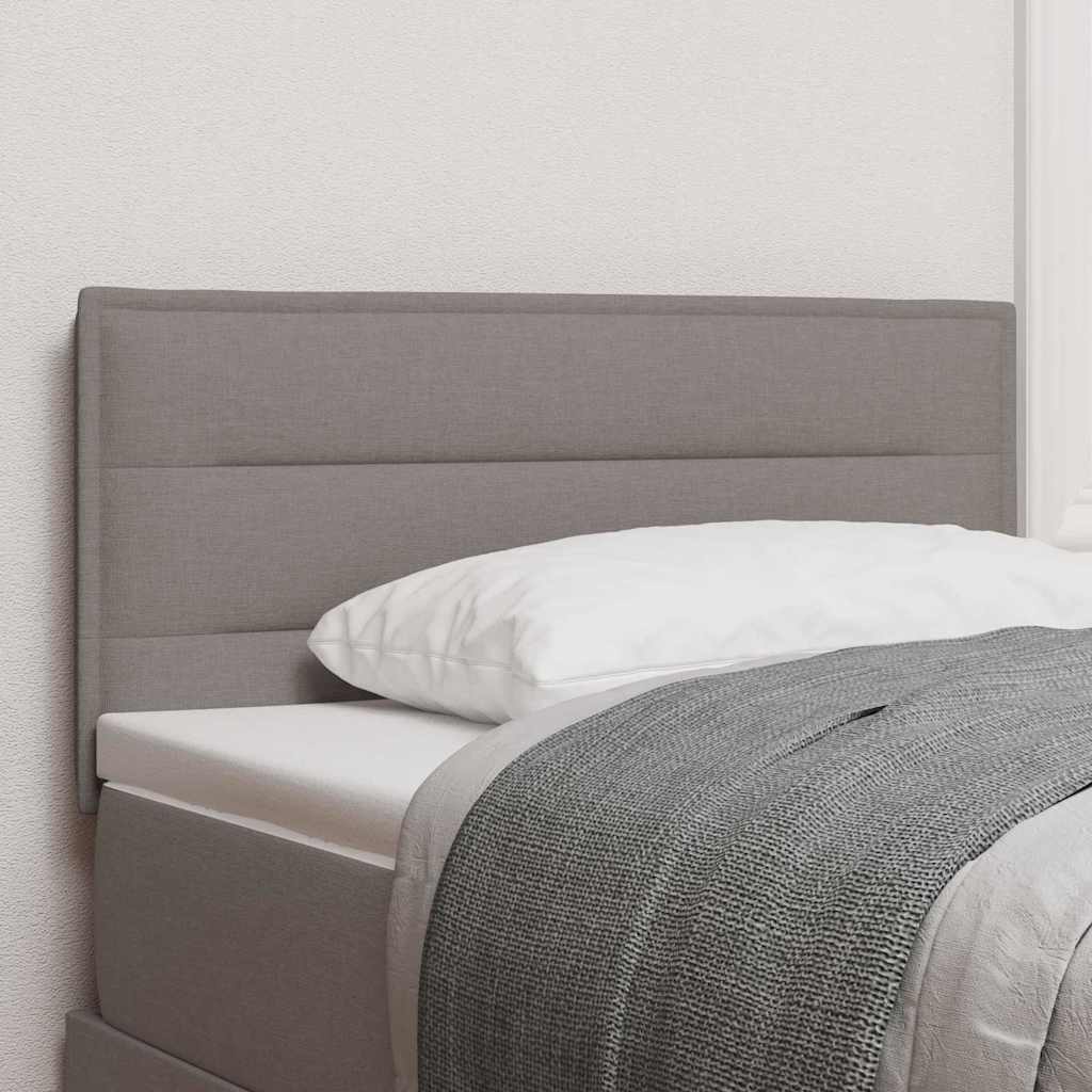 Kopfteil Taupe Stoff