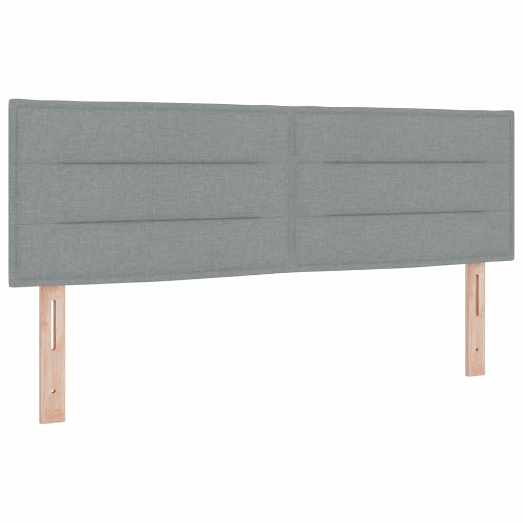 Kopfteil Hellgrau 144 cm Stoff
