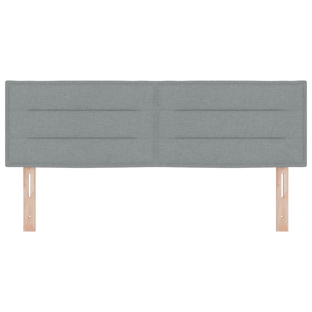 Kopfteil Hellgrau 144 cm Stoff