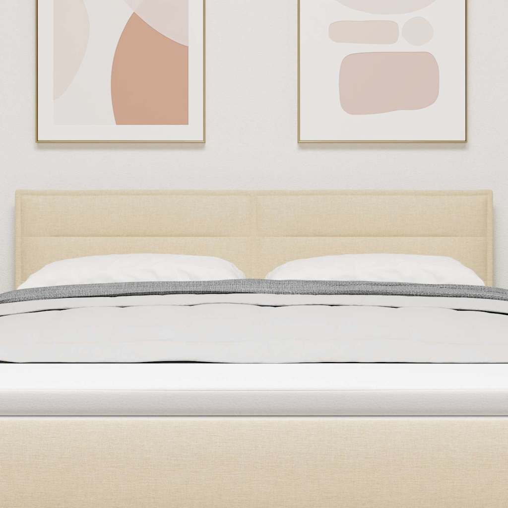 Kopfteil Creme Stoff
