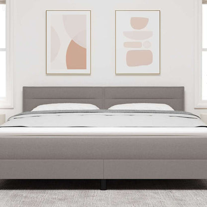 Kopfteil Taupe Stoff