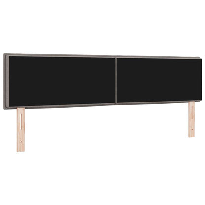 Kopfteil Taupe Stoff