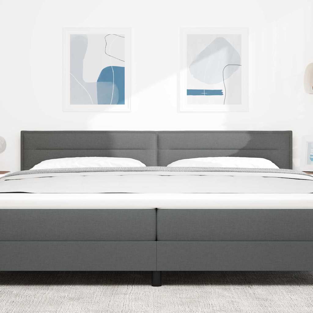 Kopfteil Dunkelgrau 200 cm Stoff