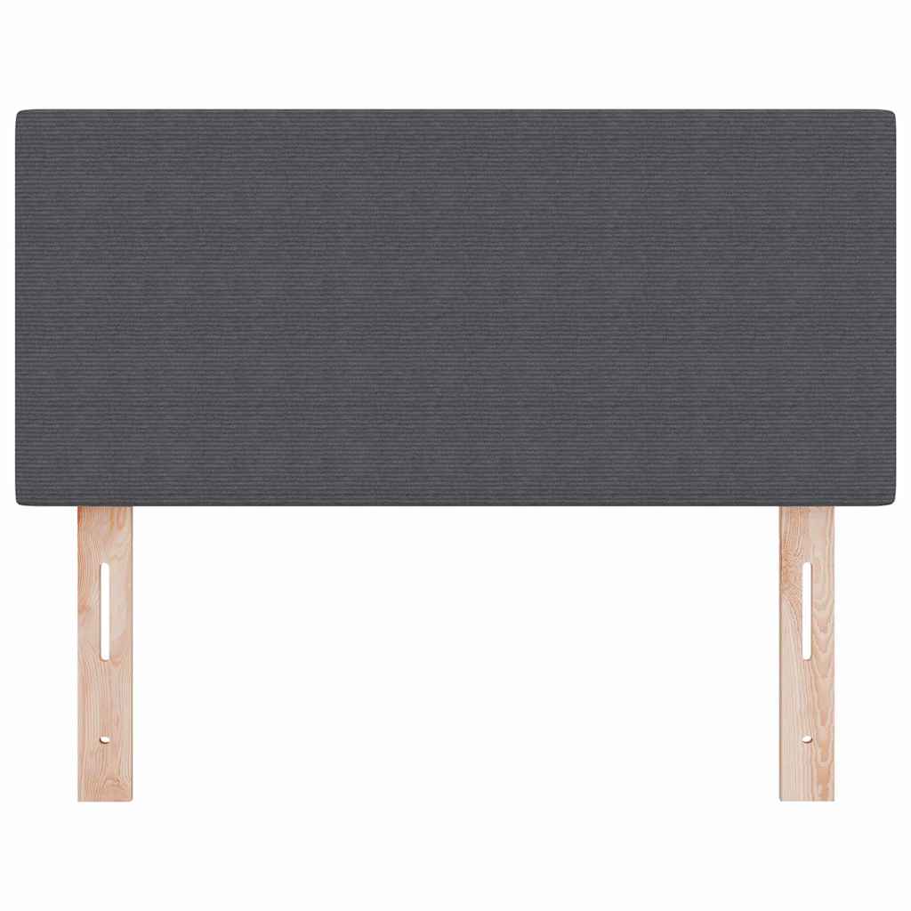 Kopfteil Dunkelgrau 100 cm Cordstoff