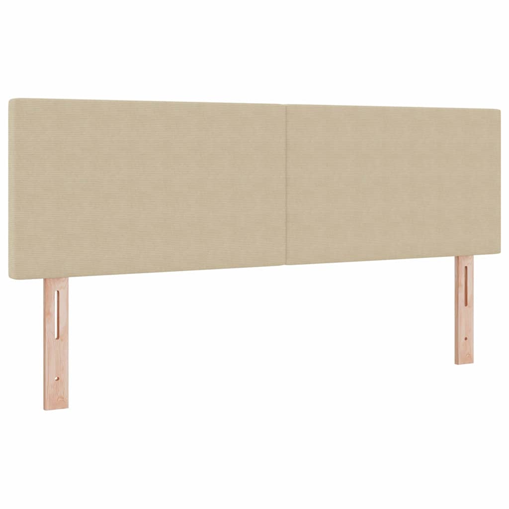Kopfteil Hellgrün-Grau 160 cm Cordstoff