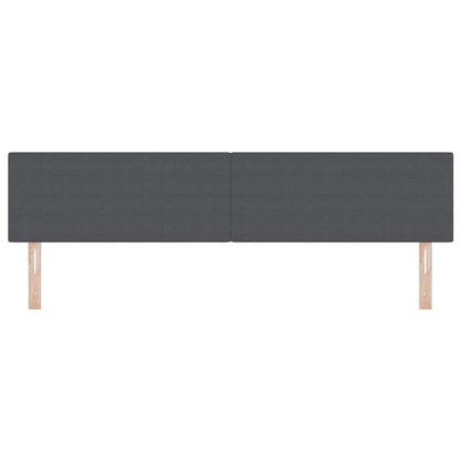 Kopfteil Dunkelgrau 200 cm Cordstoff