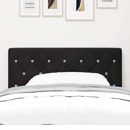 Kopfteil Schwarz 100 cm Samt