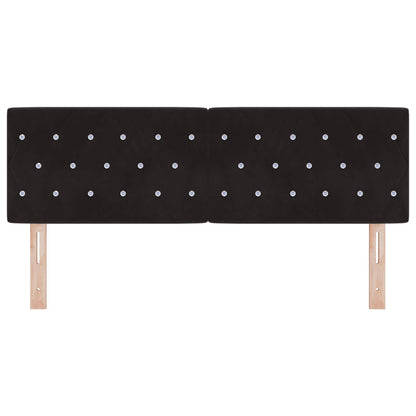 Kopfteil Schwarz 144 cm Samt