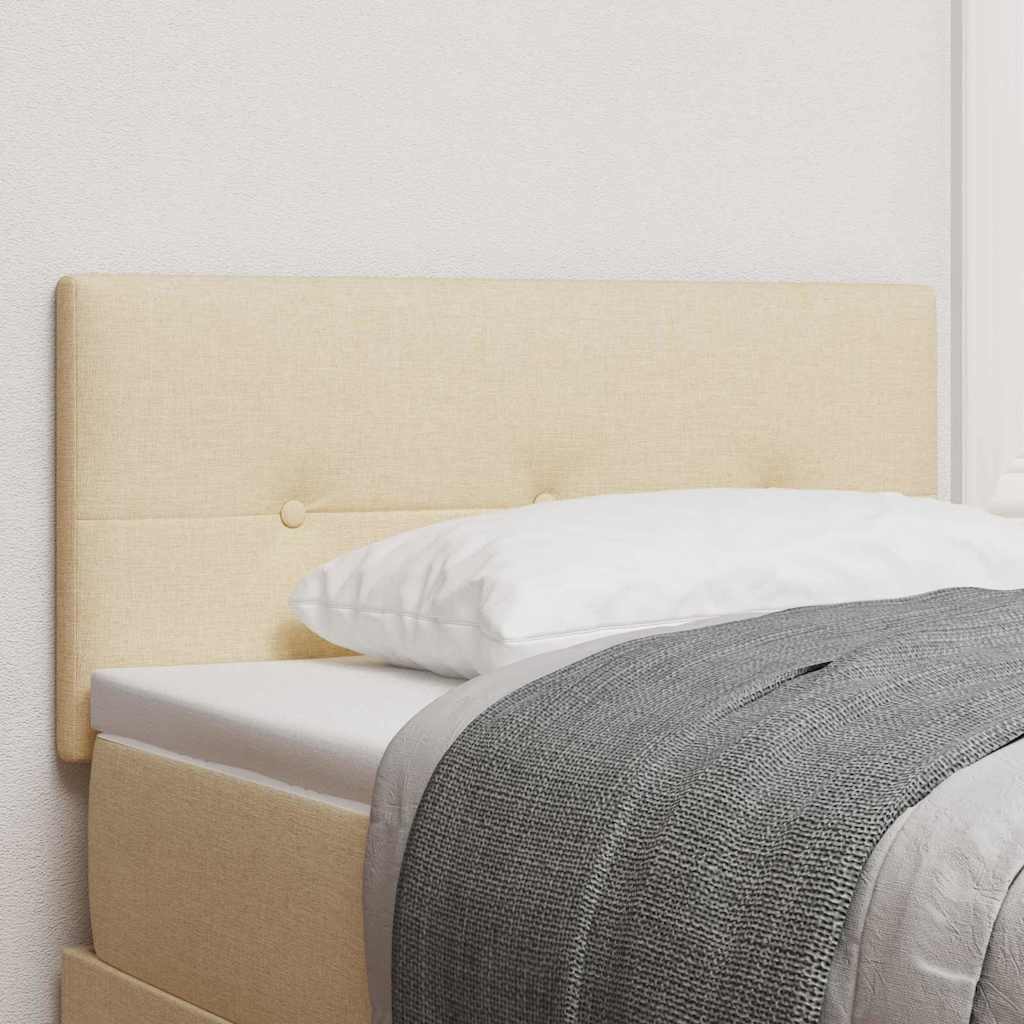 Höhenverstellbares Kopfteil mit Kopfteil Creme 90 cm Stoff