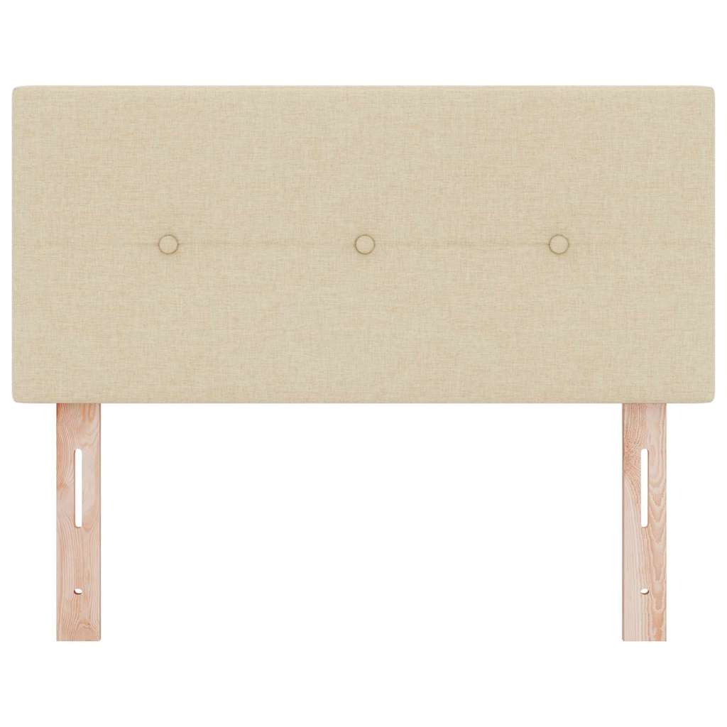 Höhenverstellbares Kopfteil mit Kopfteil Creme 90 cm Stoff