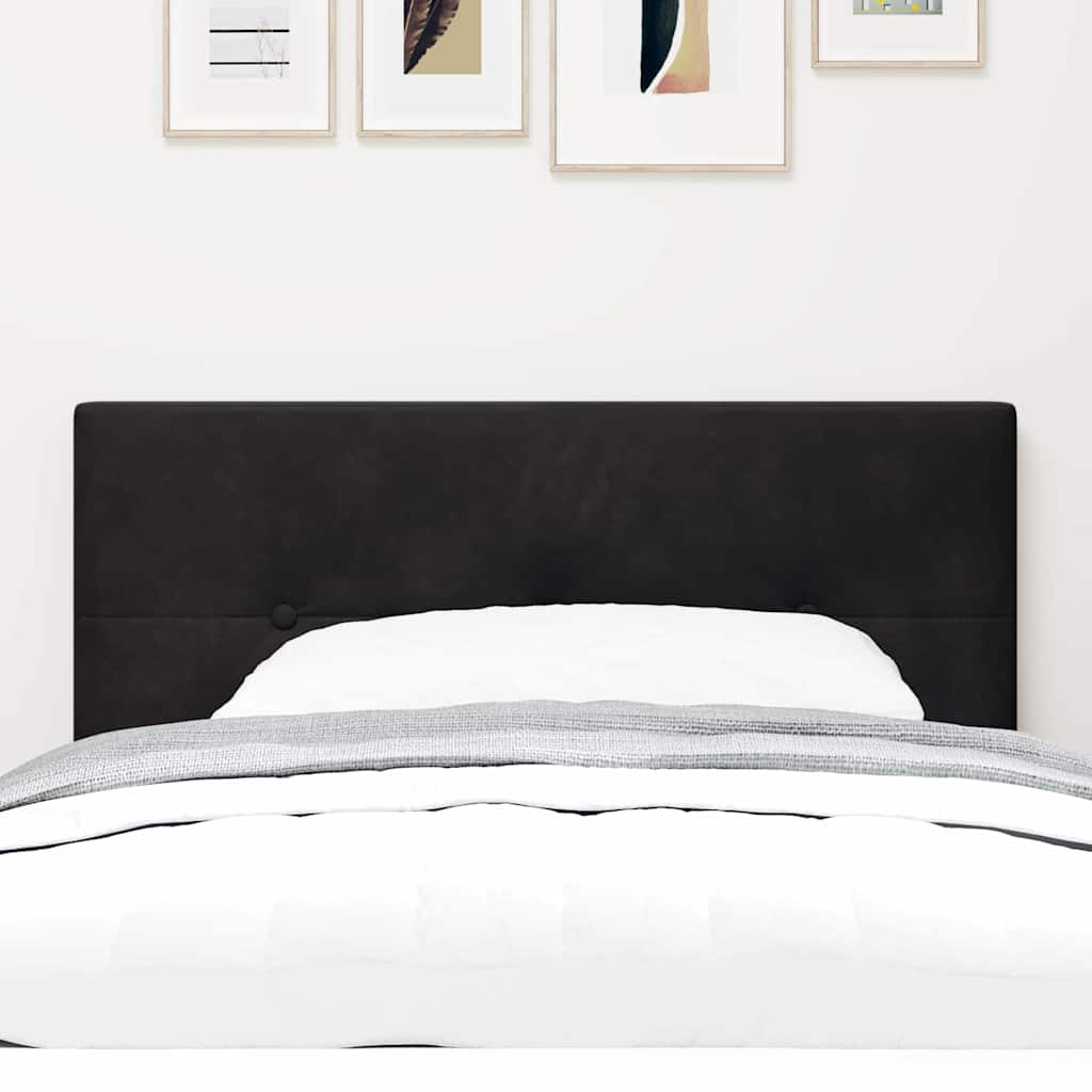 Kopfteil Schwarz 100 cm Samt