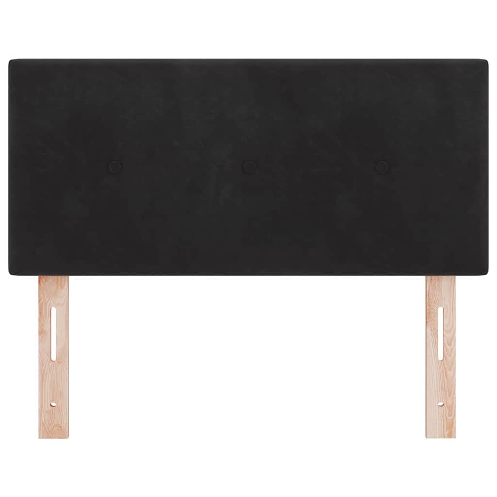 Kopfteil Schwarz 100 cm Samt