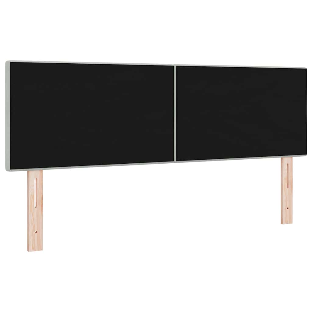 Kopfteil Hellgrau 144 cm Samt