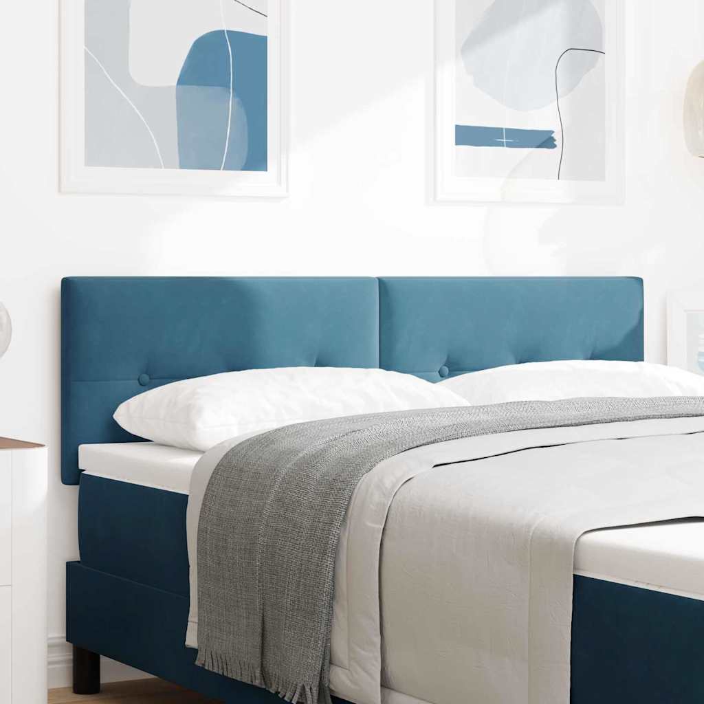 Kopfteil Dunkelblau 144 cm Samt