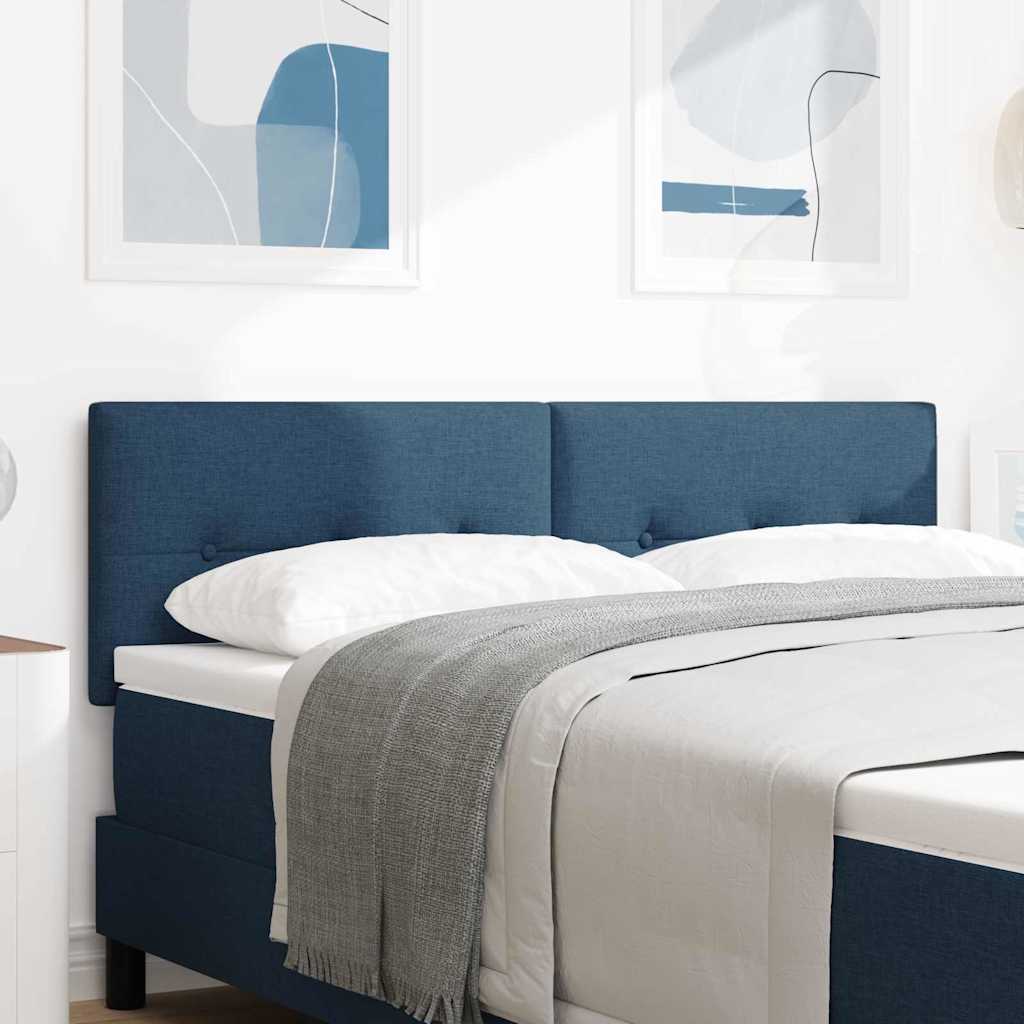 Höhenverstellbares Kopfteil mit Kopfteil Blau 160 cm Stoff