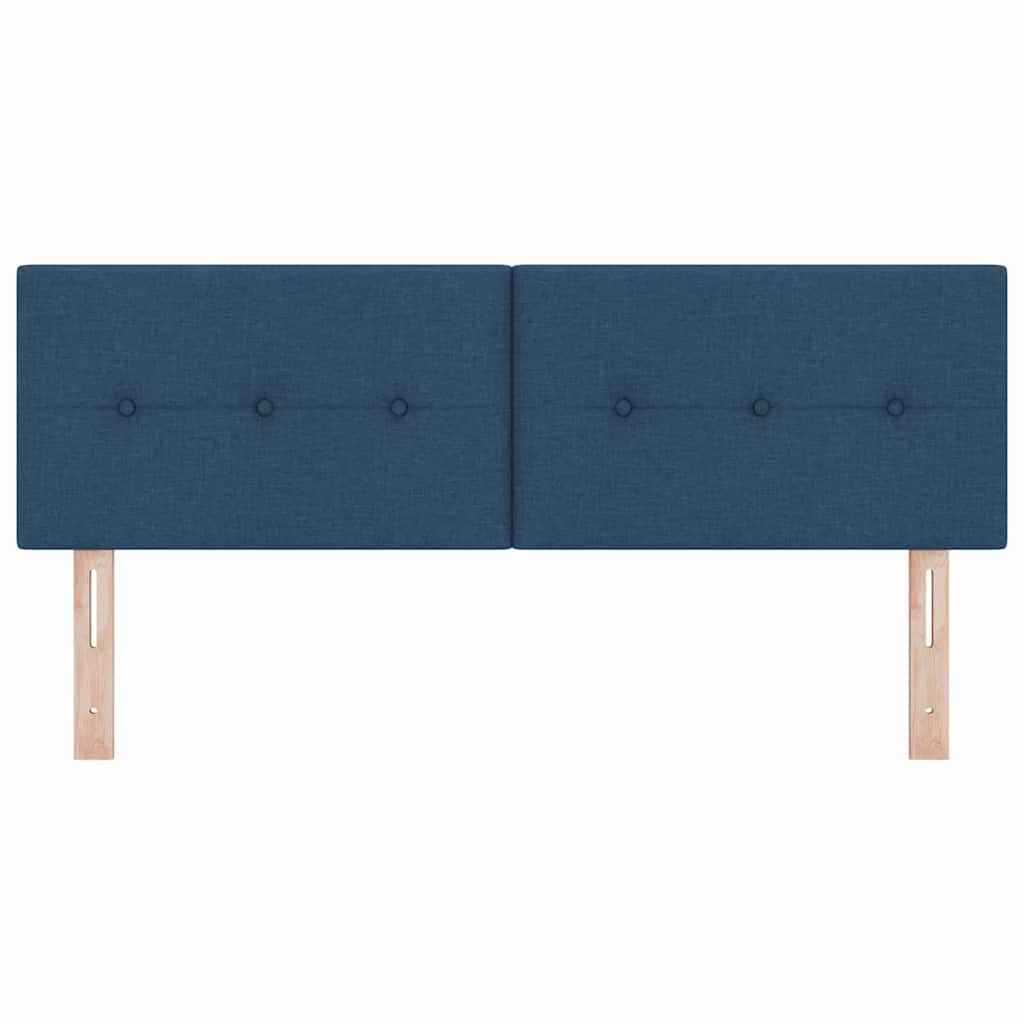 Höhenverstellbares Kopfteil mit Kopfteil Blau 160 cm Stoff