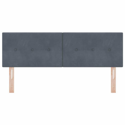 Kopfteil Dunkelgrau 160 cm Samt
