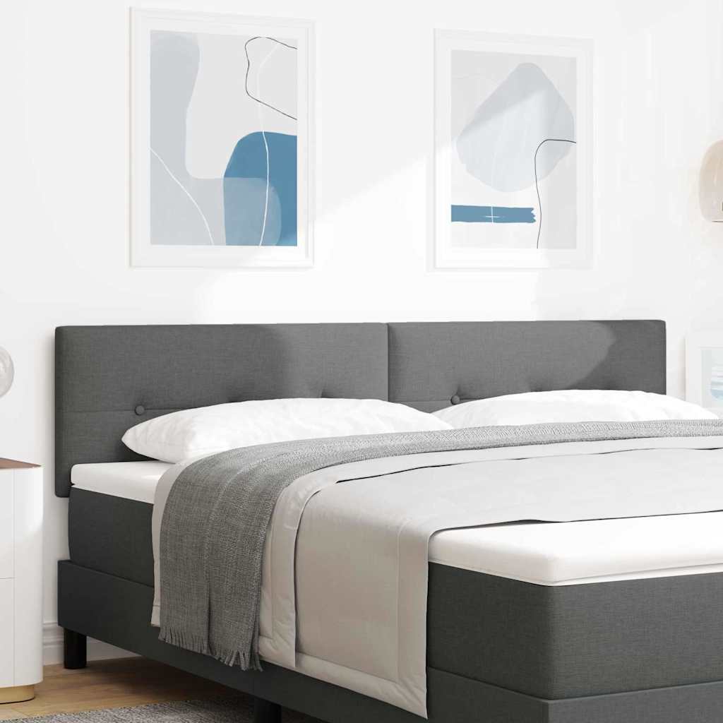 Höhenverstellbares Kopfteil Dunkelgrau 180 cm Stoff