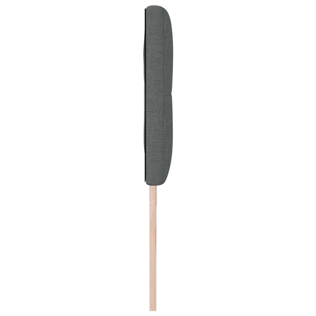 Höhenverstellbares Kopfteil Dunkelgrau 180 cm Stoff
