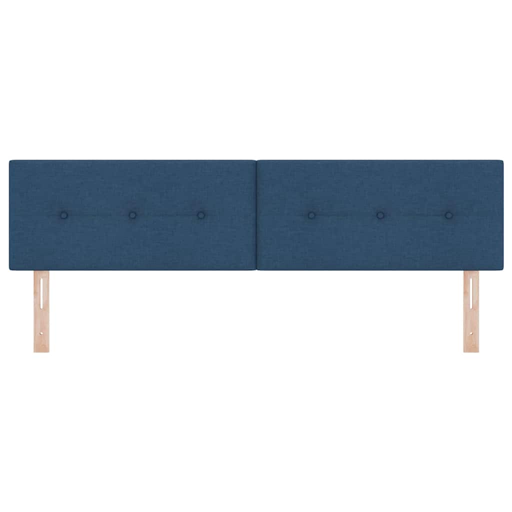 Höhenverstellbares Kopfteil mit Kopfteil Blau 180 cm Stoff