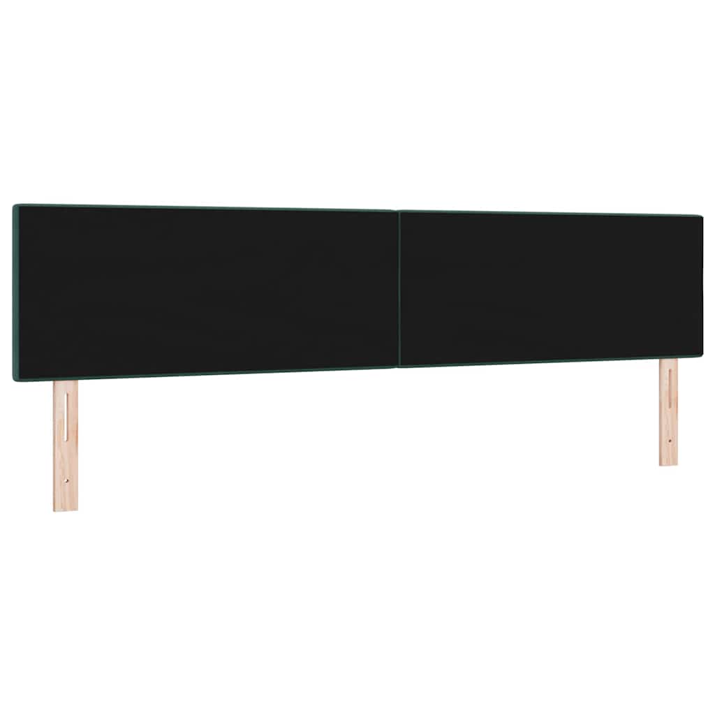 Kopfteil Dunkelgrün 200 cm Samt