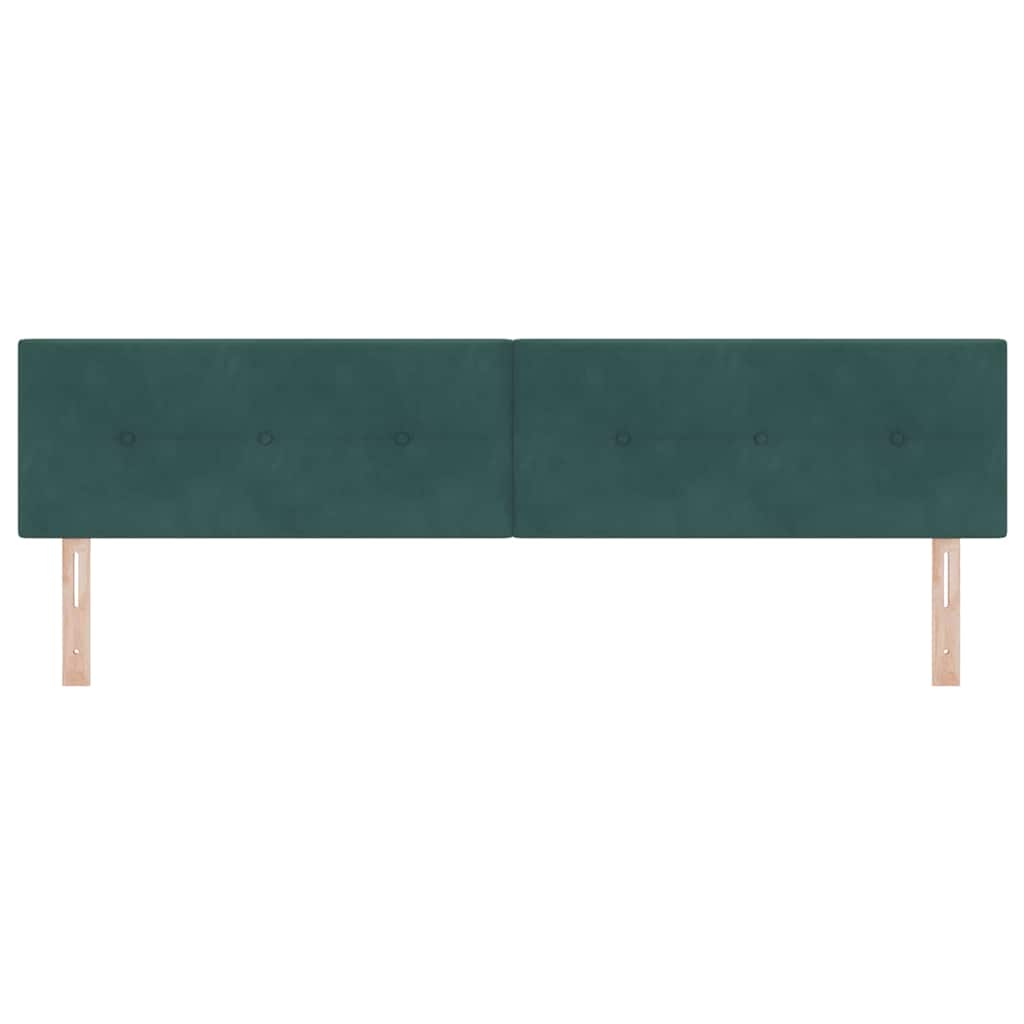 Kopfteil Dunkelgrün 200 cm Samt