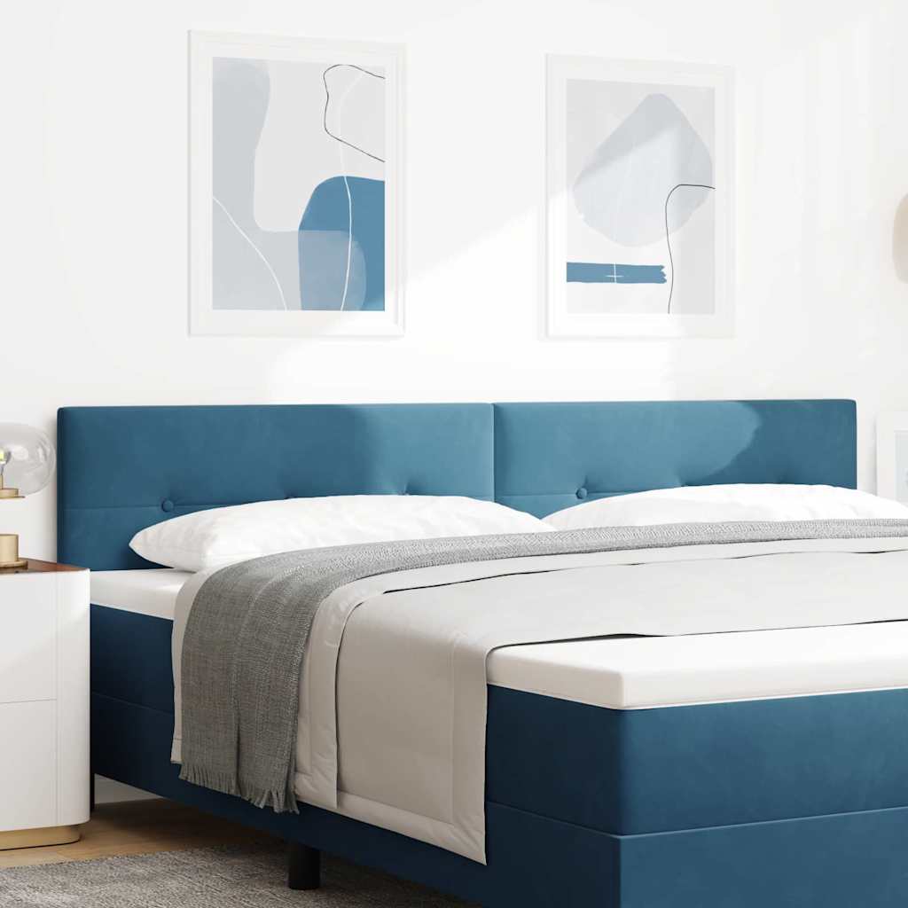 Kopfteil Dunkelblau 200 cm Samt