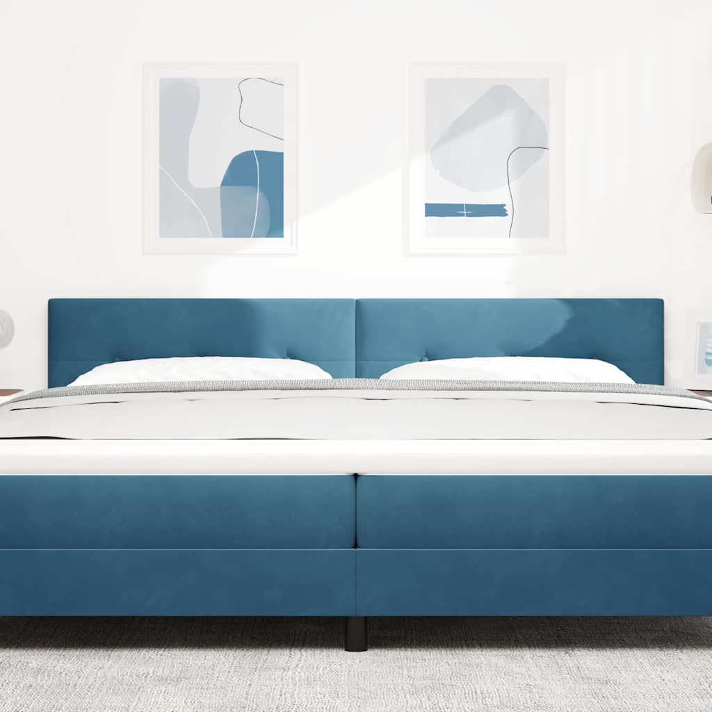Kopfteil Dunkelblau 200 cm Samt