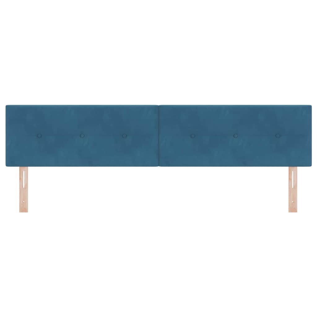 Kopfteil Dunkelblau 200 cm Samt