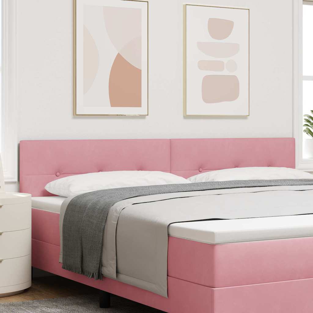 Kopfteil Rosa 200 cm Samt
