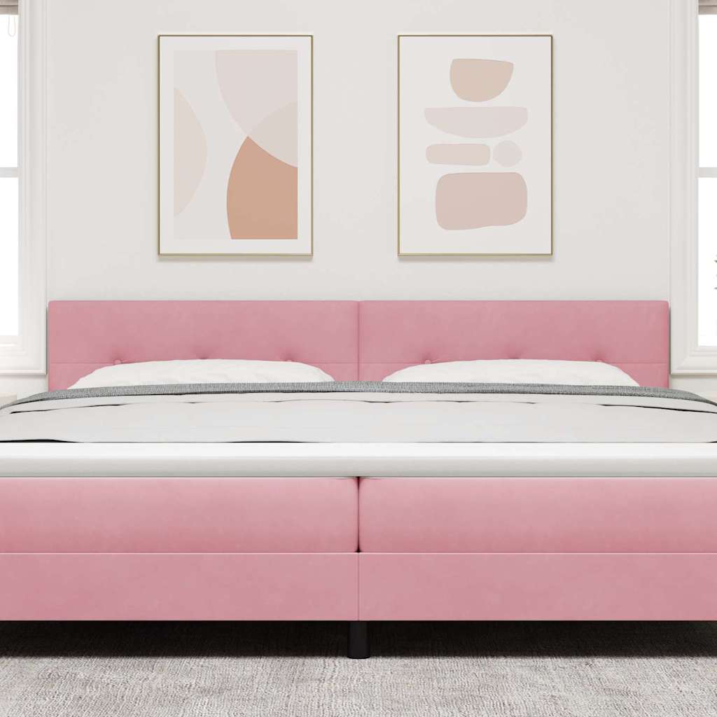 Kopfteil Rosa 200 cm Samt