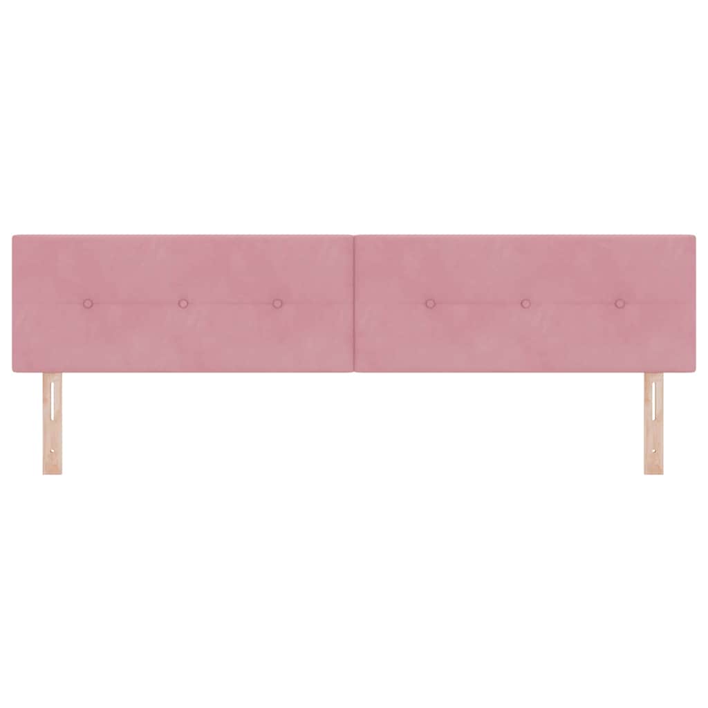 Kopfteil Rosa 200 cm Samt