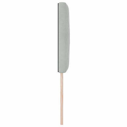 Kopfteil Hellgrau 80 cm Samt
