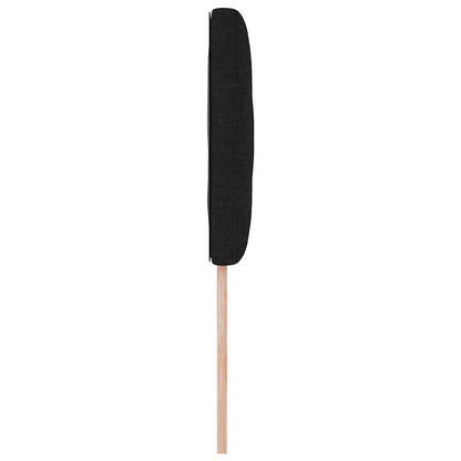 Kopfteil Schwarz Stoff