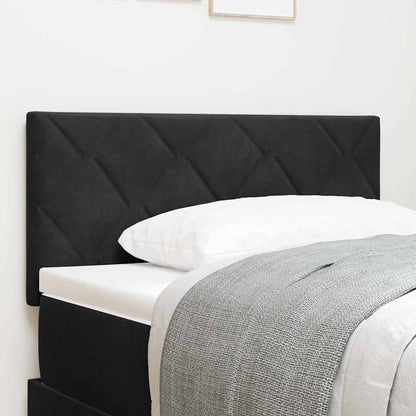 Kopfteil Schwarz 90 cm Samt