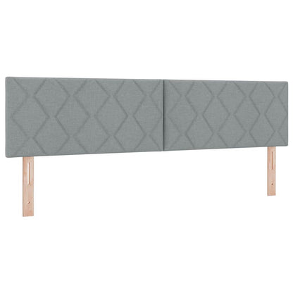 Kopfteil Hellgrau 180 cm Stoff