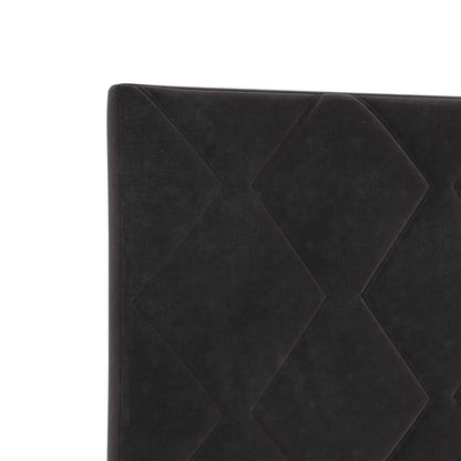 Kopfteil Schwarz 200 cm Samt
