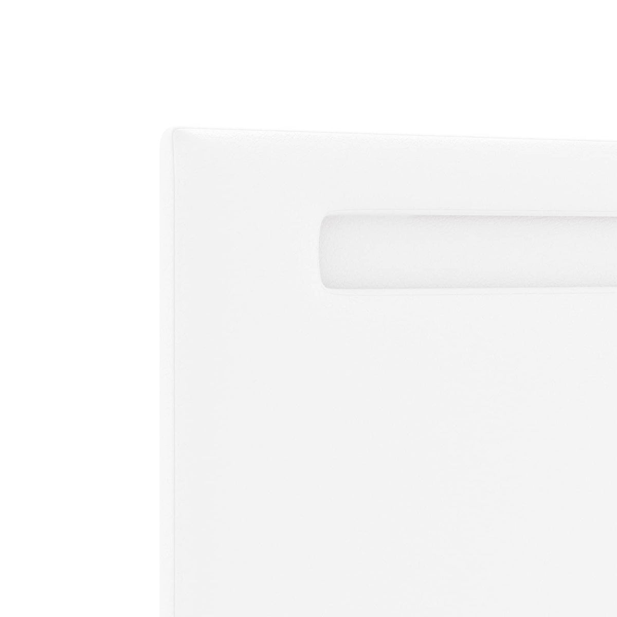 LED Kopfteil Weiß Kunstleder