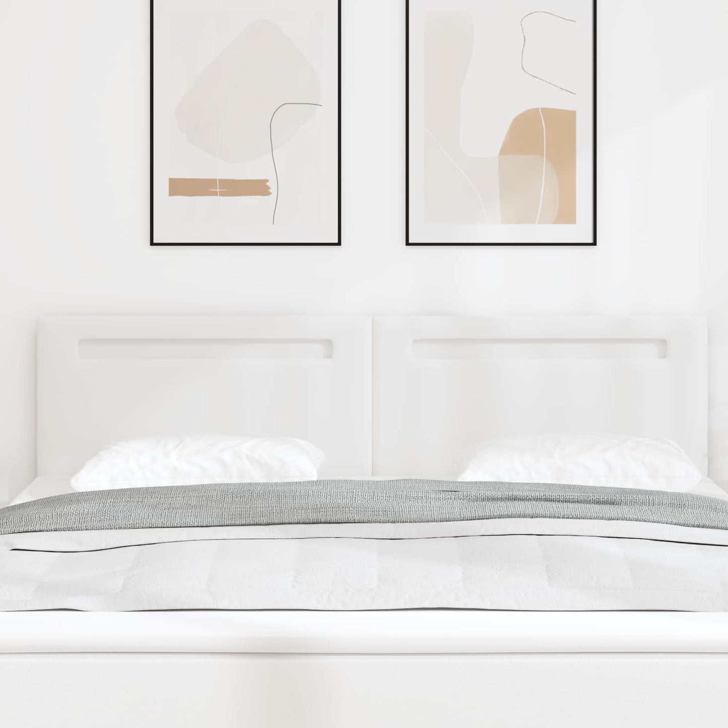 LED Kopfteil Weiß 180 cm Kunstleder