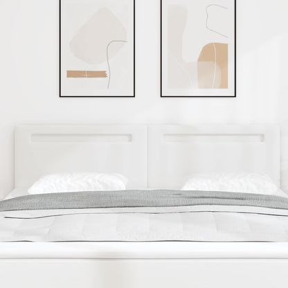 LED Kopfteil Weiß 180 cm Kunstleder