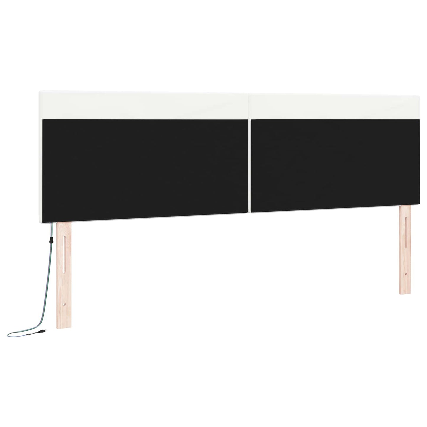 LED Kopfteil Weiß 180 cm Kunstleder