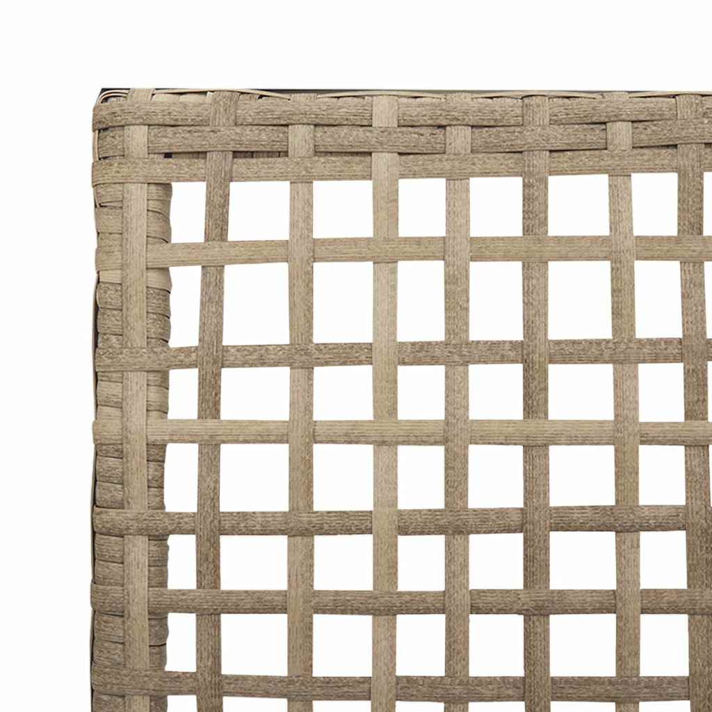Gartenstuhl 2 stk. Beige Poly-Rattan