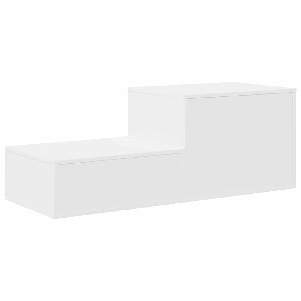 Aufbewahrungsschrank 2 stk. Weiß 127 x 41 x 40 cm Holzwerkstoff