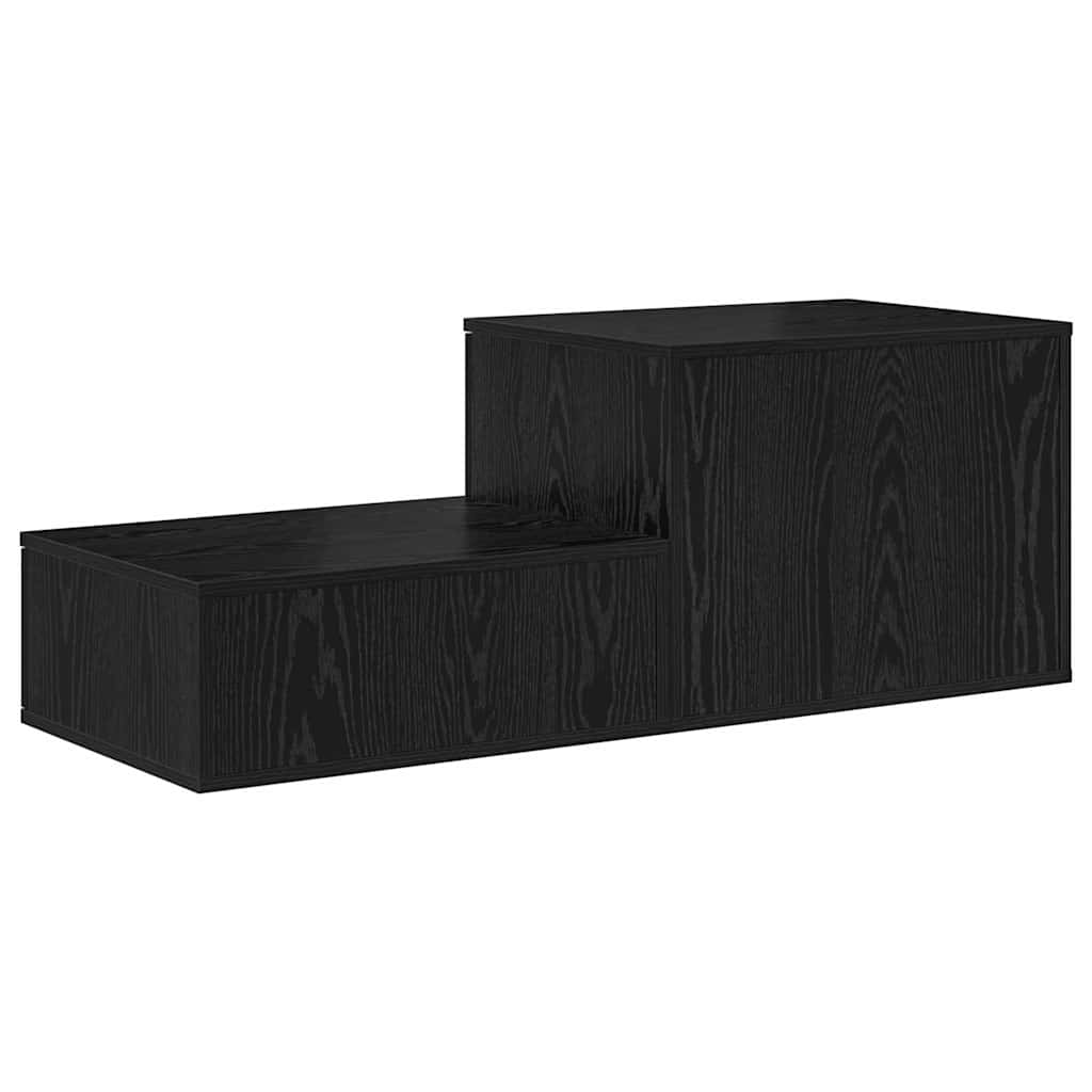 Aufbewahrungsschrank 2 stk. Schwarz Eichen-Optik