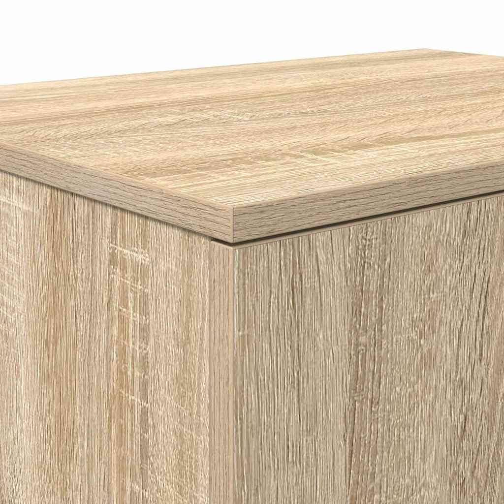 Aufbewahrungsschrank 2 stk. Sonoma-Eiche 118 x 41 x 40 cm
