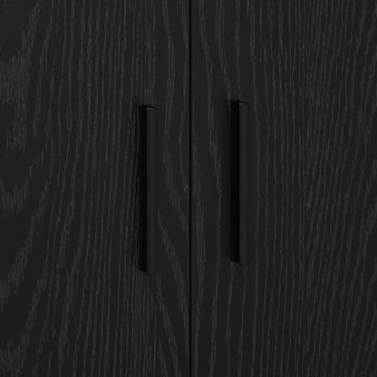 Aufbewahrungsschrank 2 stk. Schwarz Eichen-Optik