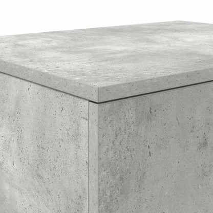 Aufbewahrungsschrank 2 stk. Beton Grau 108 x 41 x 40 cm