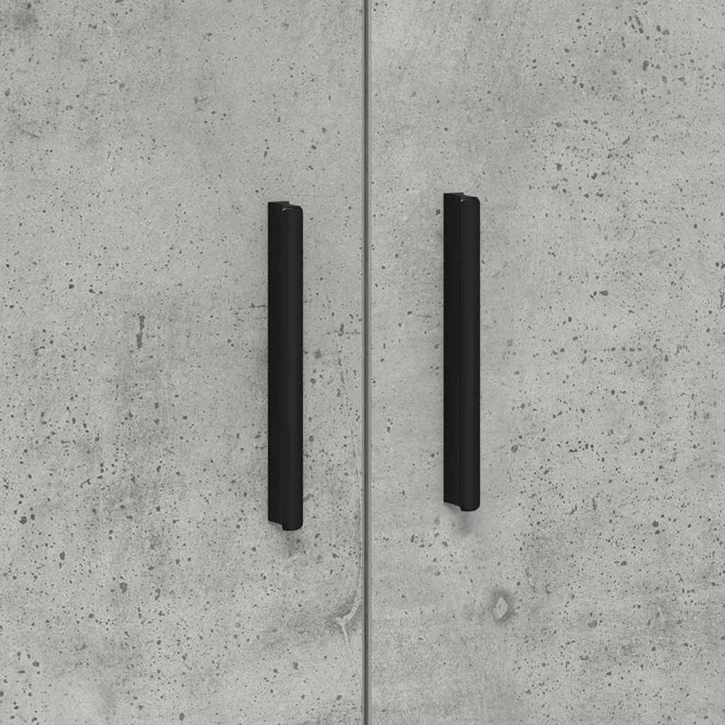 Aufbewahrungsschrank 2 stk. Beton Grau 108 x 41 x 40 cm
